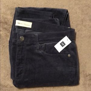 Ladies Gap Blue Corduroy stretch skinny jeans 31T